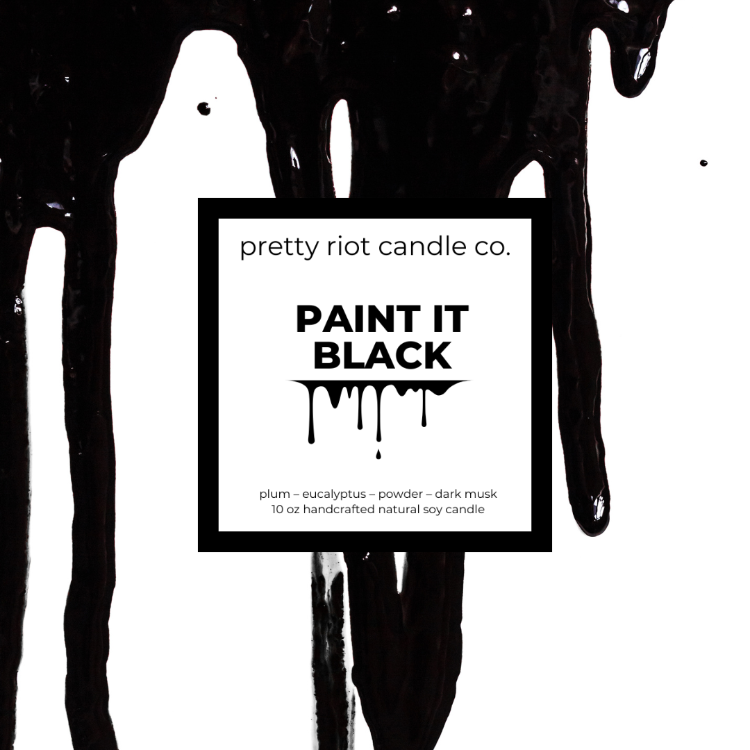 Paint Riot PAINT IT BLACK – pretty riot candle co.